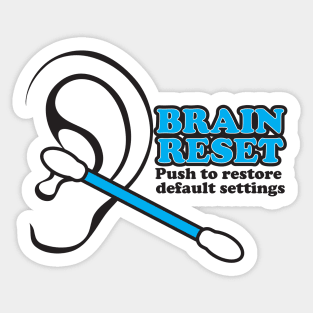 Brain Reset Sticker